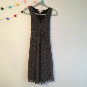 Motherhood Maternity Black Dress with Dots Small